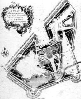 Charles Bridgeman (1680-1738) Stowe Gardens (1715, Buckinsham- Shire GB) Deste modo, os elementos do PAISAGISMO INGLÊS passaram