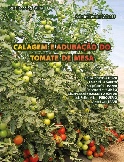 Adubação Orgânica Boletim 215 IAC 30 a 40 dias antes do plantio, incorporar ao solo 15 a 30 t ha-1 de composto orgânico ou esterco bovino bem curtido, ou ainda ¼ a ⅕ dessas