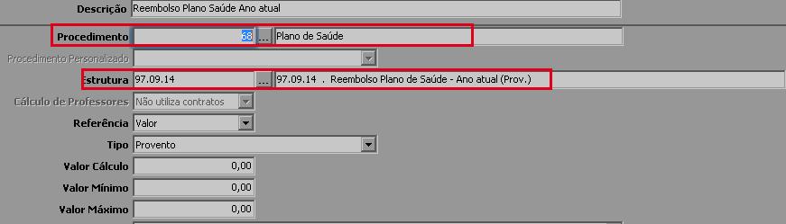 Para que os valores sejam gerados no cálculo da folha é necessário ajustar o procedimento e estrutura caso já exista algum evento incluído para o