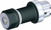 Ferramentas de haste HSK50C Mandris porta-pinça de ângulo único ER Aperto (vantagem de 2:1). Ferramentas de haste HSK50C série da pinça Capacidade da pinça mm pol.