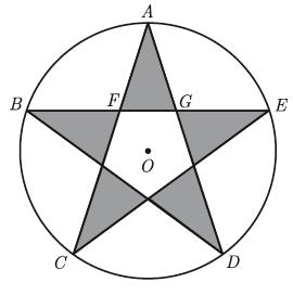 21. Na figura está representada uma circunferência. A figura não está desenhada à escala.