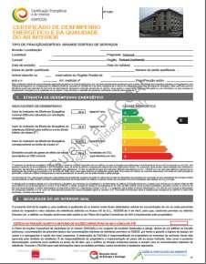 , um edifício) sobre a qualidade térmica do produto, permitindo-lhe comparações objectivas entre várias ofertas, e avaliações do tipo