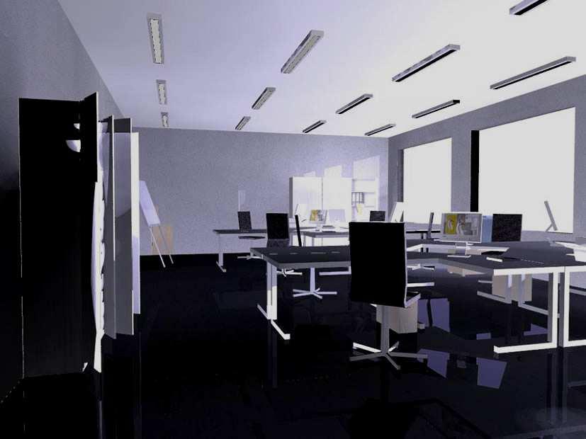 Áreas de aplicação: Energia Sistemas de controlo de iluminação multifuncionais Escritório - Open Space DALI