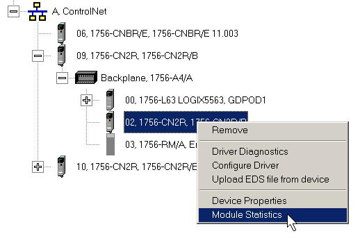 Monitorar e manter um sistema de redundância aprimorada Capítulo 8 Verificar o status do módulo ControlNet Depois de programar seu sistema