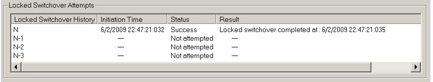 Upgrade de um sistema de redundância padrão ou para outro sistema de redundância aprimorada Apêndice C 5. Clique em Initiate Locked Switchover e clique em Yes.