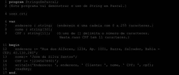 58 Programação com Pascal Supondo que na memória representada na Figura 2.