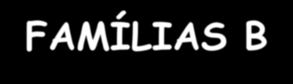 FAMÍLIAS B Os elementos dessas famílias são denominados elementos de transição.