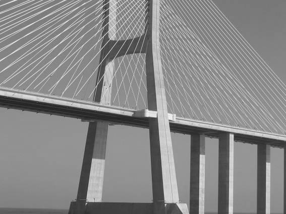 it) Ponte Vasco da Gama Dissipadores de Energia O objectivo é dotar as estrutura de dispositivos com capacidade de dissipação de energia.