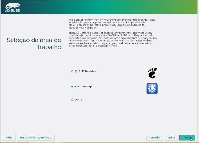11 10º TELA Já vai vir de Padrão a Opção KDE Desktop, Pressione