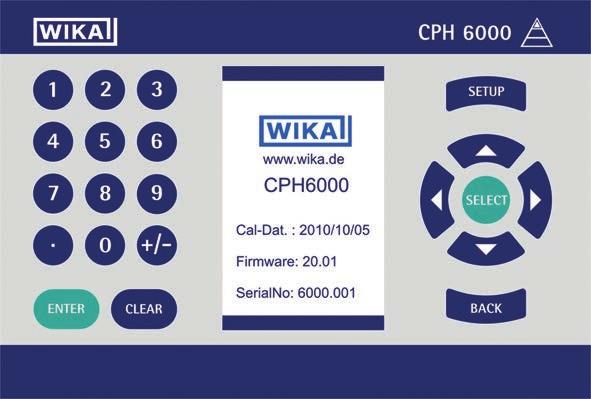 Interface do usuário 1 Configuração do menu 6 1 2 2 Seleção e confirmação de entrada 3 Voltar um passo 4 Limpar entrada 5 Confirmar entrada 6 Teclado numérico 5 3 Ligar ao apertar qualquer tecla.