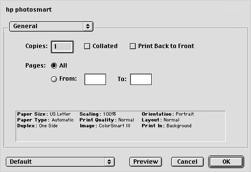 5 Clique em Imprimir (Print) (OS X) ou OK (OS 9.x) para iniciar a impressão.