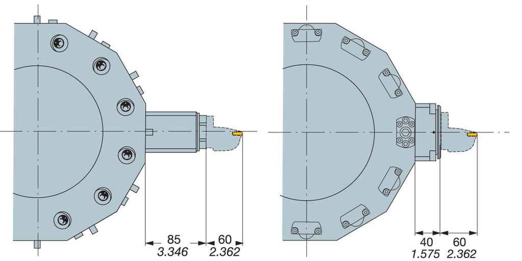 TOOLN SYSTEMS Coromant Capto nterface Coromant Capto tipo disco Alto desempenho agora como standard A interface Coromant Capto tipo disco (CD) oferece recursos completos para ferramentas de troca