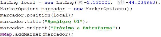 Adicionar Marcadores Os marcadores permitem adicionar figuras ao mapa, para marcar os locais de interesse, a fim de exibir informações importantes e interagir com o usuário; Um marcador é adicionado