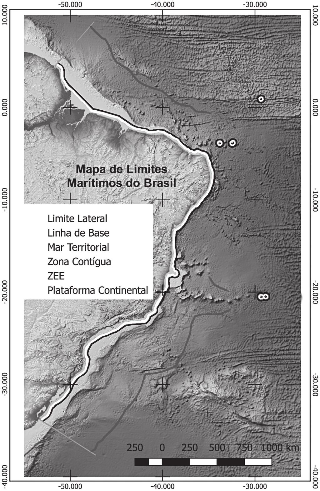 dossiê amazônia azul Homenagem figura 5 Plotagem dos espaços marítimos brasileiros de acordo com a Convenção das Nações Unidas sobre o Direito do Mar taforma continental que, combinada com a zona