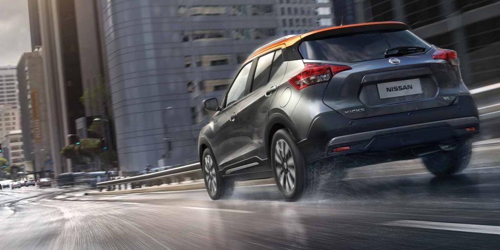 NISSAN KICKS. TODA A INTENSIDADE DAS RUAS. Inovação japonesa inspirada na intensidade das cidades brasileiras: o SUV mais atrevido que você já conheceu. Explore o seu território, veja o mundo de cima.