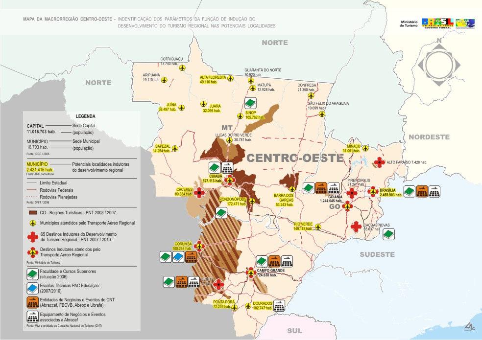 MACRORREGIÃO CENTRO-OESTE - Identificação dos paramêtros da função de