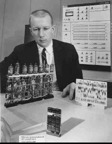 A Terceira Geração de Computadores A Era dos CI Circuitos Integrados 1952 - Jack Kilby (Texas Instruments).