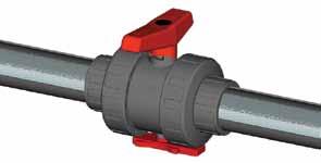 A closed valve with a push-fit sealcarrier will not withstand system pressure: when the nut is disassembled, the seal-carrier gets free.