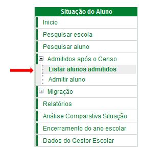 l) A informação de Movimento ou Rendimento/ Concluinte, Curso em Andamento e Sem Movimentação é obrigatória por isso essa mensagem é apresentada para o aluno que não tiver a situação informada.