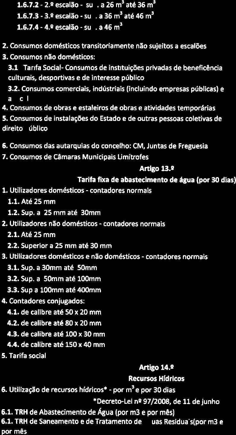 2.2 4 9 contadores contadores SERVIÇOS MUNICIPALIZADOS DE ÁGUA E SANEAMENTO 1.6.7.2 a 26 m3 36 m3 1,1702 1.6.1.3 3.9 a 36 m3 46 m 2,0274 C 1.6.7.4 a 46 m3 2,0882 2.