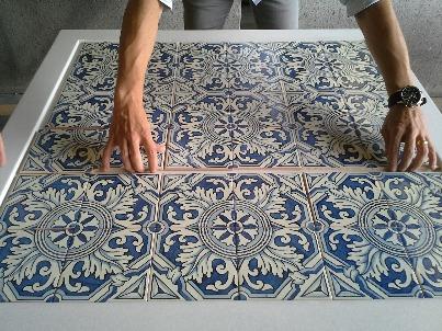 selecionada ou de azulejos personalizaddos.