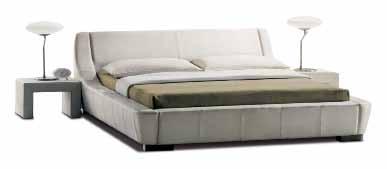 900 Cama de casal 160x200 Teneree pele sintética superior, cores branco,