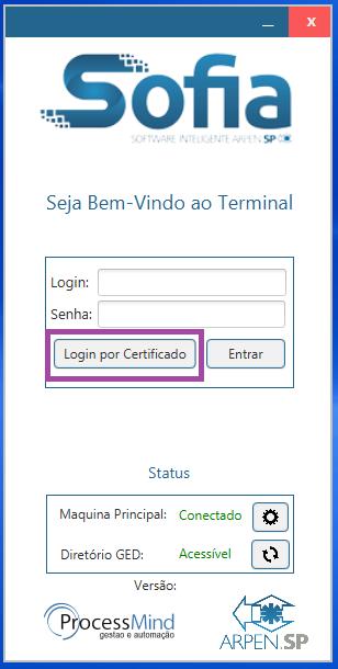 4.3 Conexão com Máquina Principal e o Diretório GED Com