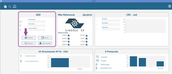 - Escanear: serve para digitalizar documentos direto para o sistema Sofia; - Upload de Arquivo: armazena