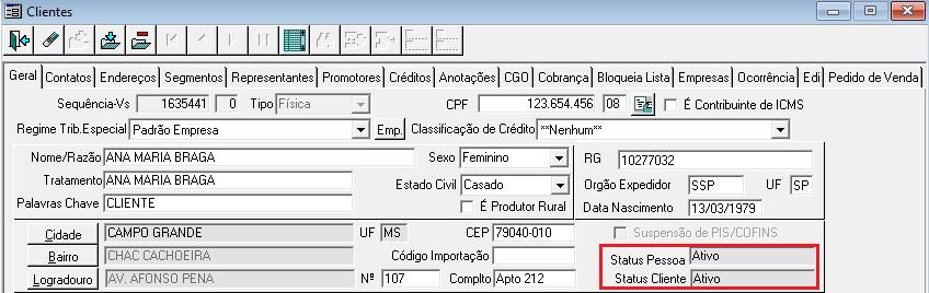 Para verificar qual é este valor do limite deverá acessar a aba Crédito no botão 'Análise Financ' (já citado anteriormente).