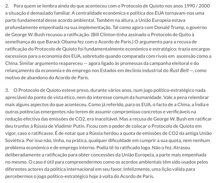 O Acordo de Paris na Teia da Política