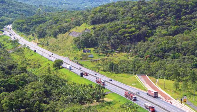 Autopista Litoral Sul Grupo: Arteris Contorno Rodoviário de Florianópolis-SC O projeto prevê a implantação de uma nova Rodovia com 50 quilômetros de extensão em pista dupla, do tipo classe A1