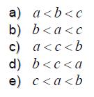 QUESTÃO PISM I Considere uma função f : R R definida por 2 f ( x) ax bx c f ( k) f ( k), sendo a, b e c