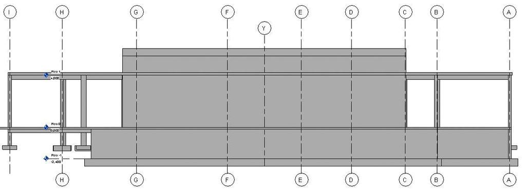 0 no modelo) e pela (3) planta da cobertura (designado de piso 1) igualmente representados nos alçados Lateral Esquerdo e Frontal representados sucessivamente na Figura 31e na Figura 32.