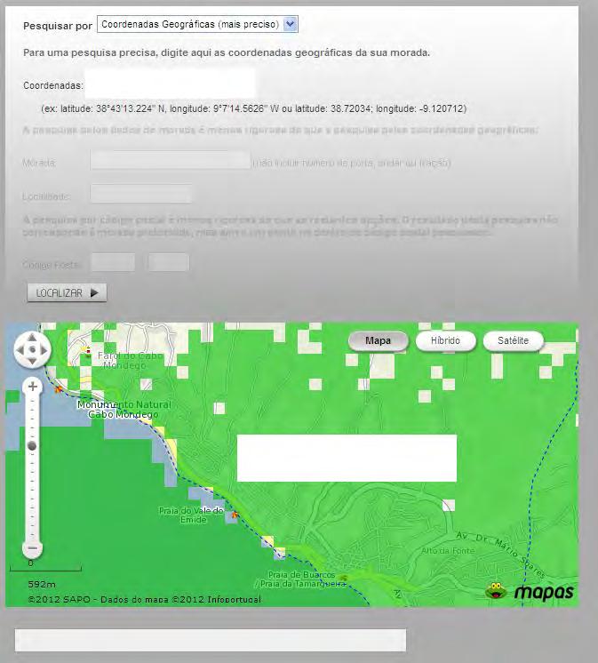 Mapas de previsão de cobertura, disponibilizados no sítio: TDT, da PT Comunicações Os mapas de previsão de cobertura disponibilizados pela PT