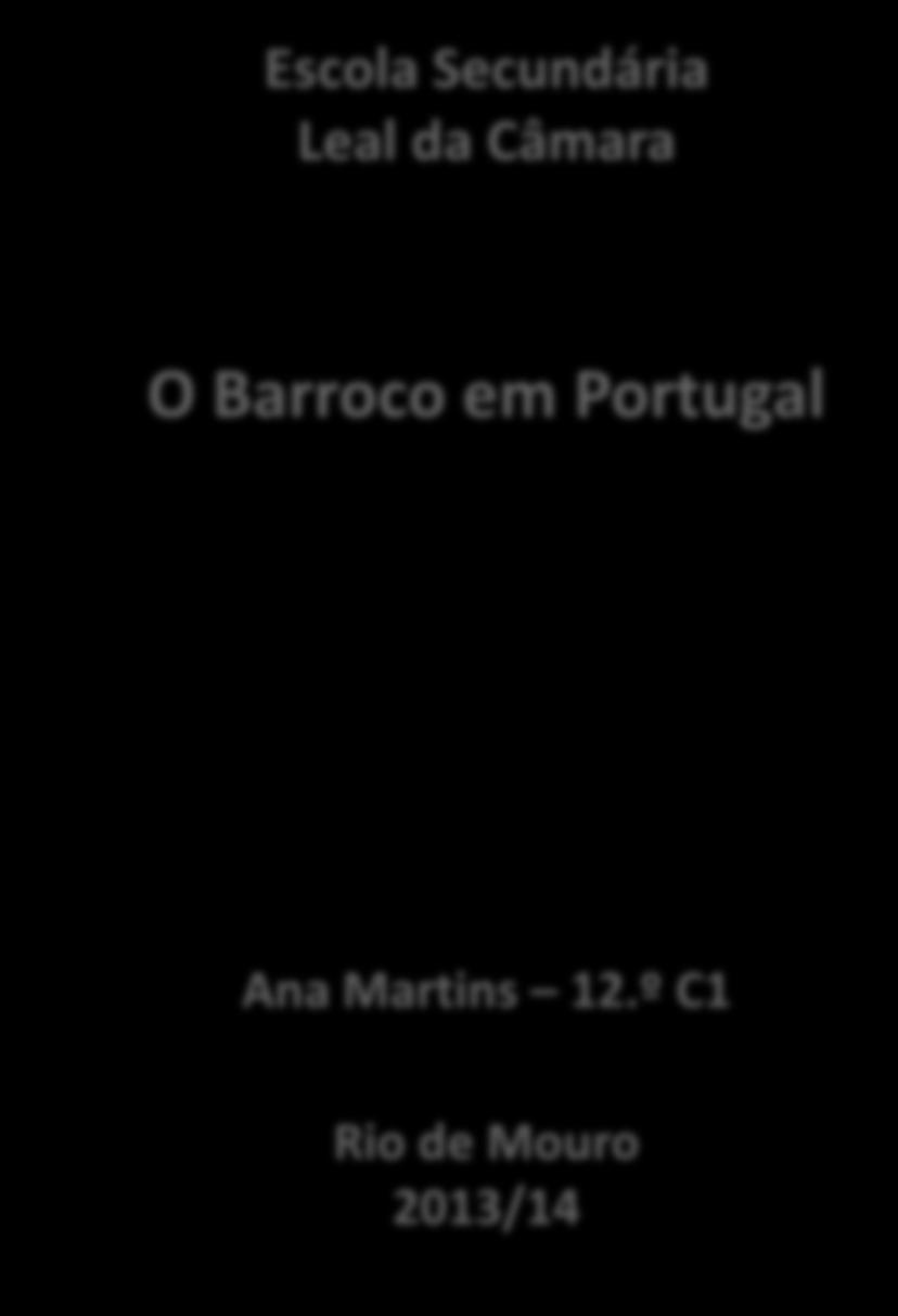 Barroco em Portugal Título do