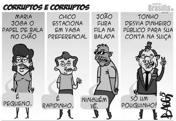 Nessa tirinha, por exemplo, a ironia é construída por meio do uso proposital da ambiguidade provocada pelos diferentes significados os quais determinada palavra adquire no contexto.