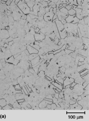 Ligas de Ni-Cr-Fe (Incoloy) Microestrutura