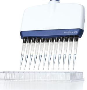 Maior controle As pipetas multicanais XLS+ da Rainin estão