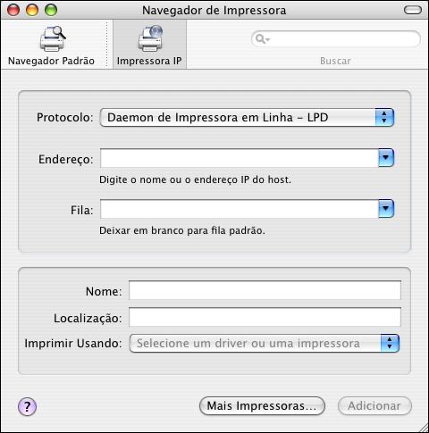 IMPRESSÃO NO MAC OS X 21 4 Escolha o Fiery EX na lista de impressoras e clique em Mostrar informações.