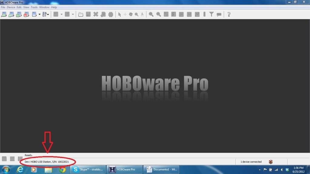 Página 6 de 14 PASSO 4 No computador abra o programa HOBOware Pro e conecte o cabo USB, que acompanha o CD de instalação do programa HOBOware, note que quando a estação U-30-NRC for conectada ao