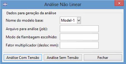 As prescrições geométricas para os modelos foram adotadas conforme o trabalho de Oliveira [4]. Após a entrada dos dados, o plug-in gera automaticamente as duas metades que irão compor a viga curva.