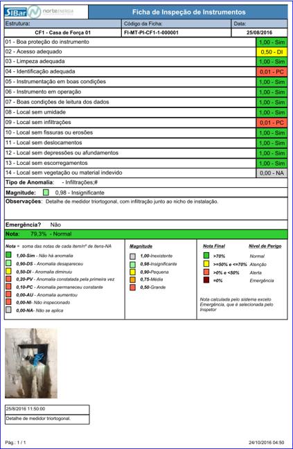 A ficha em Alerta deverá gerar um Registro de Ocorrência RO.