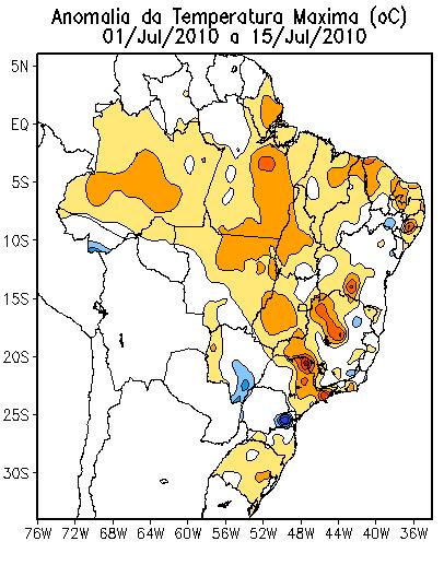 àquele observado nas temperaturas máximas.