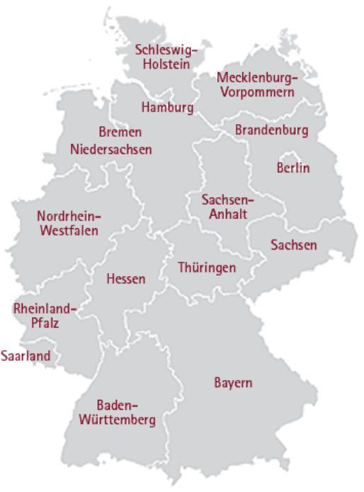 Delegação da COMAGRI à Baviera 1. INTRODUÇÃO: UM PANORAMA DA BAVIERA 1.1. Principais características físicas A Baviera (Estado Livre da Baviera, Freistaat Bayern, com capital em Munique) situa-se no sudeste da Alemanha.