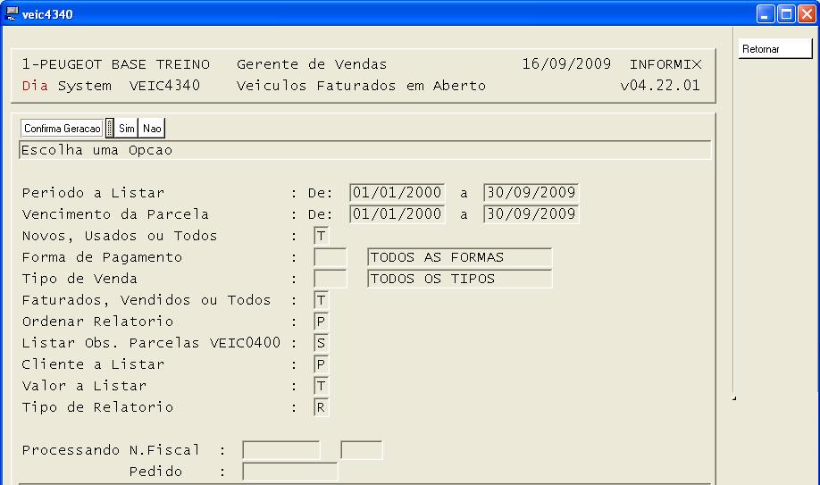 Tesouraria Capitulo 19 Após o cadastro de todas as informações desejadas, confirmar a geração do