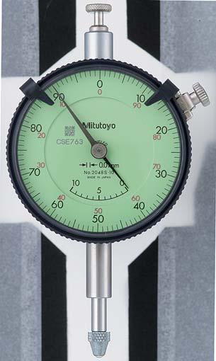 Relógios Comparadores 2048S 10 2940S Ajuste manual dos ponteiros Contador de voltas coaxial Padrão DIN Mostrador nos dois lados