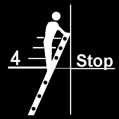 degrau a contar do topo, para proporcionar o devido apoio ao utilizador.