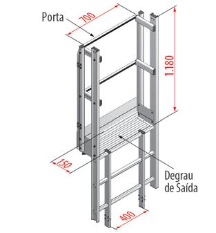 ESCADAS FIXAS DE ACESSO Acessórios Associados às Normas