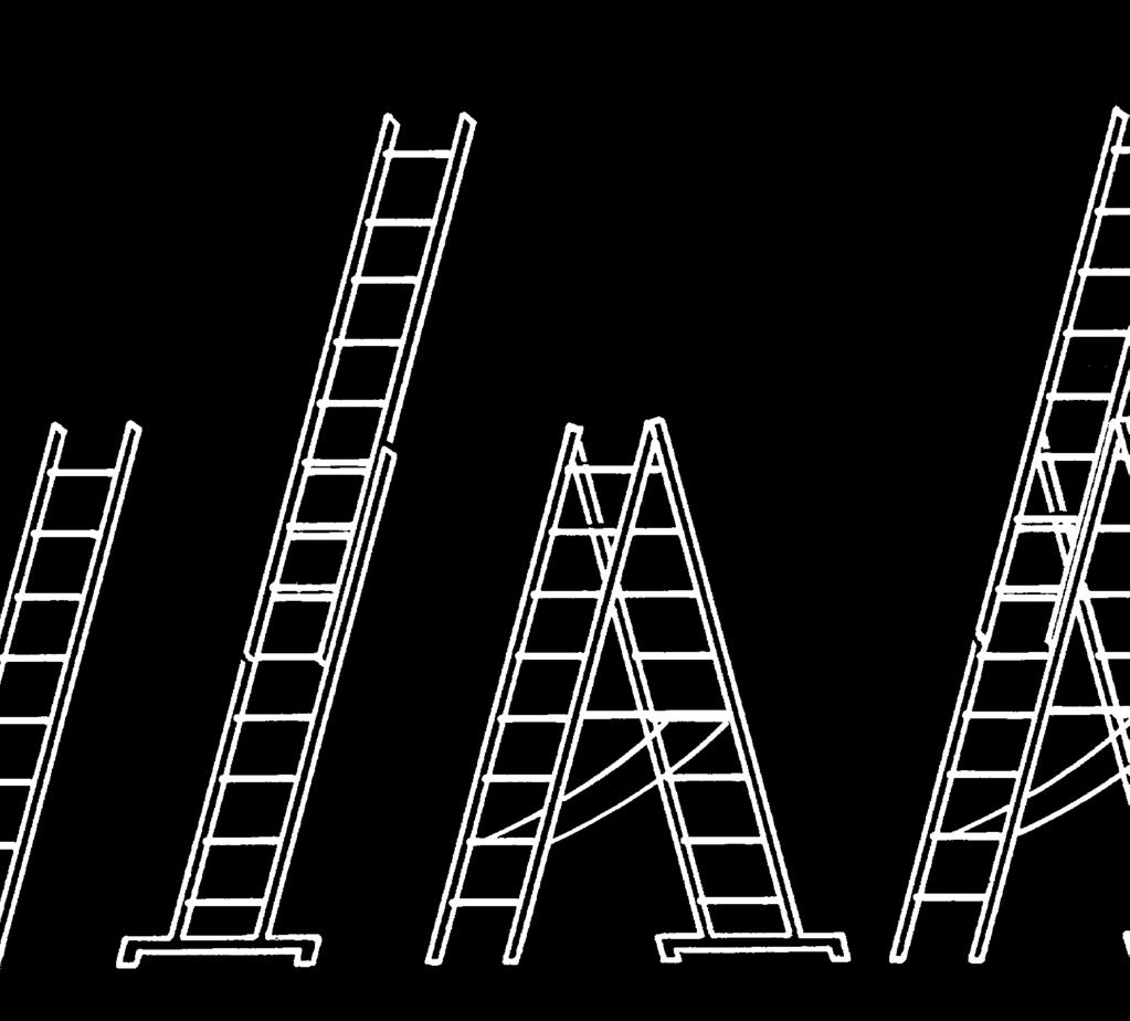 m 3,52 4,05 4,58 Altura de posição escada extensível aprox. m 2,93 3,74 4,82 Altura de trabalho escada extensível aprox.
