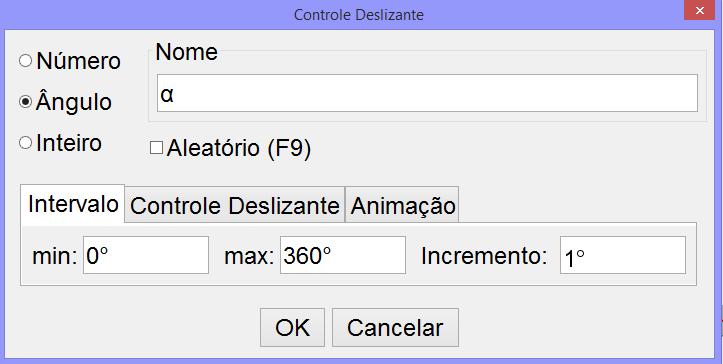 3. A seguir, criamos um ponto sobre a reta criada no passo 2 e geramos o polígono dados por estes três pontos usando a ferramenta Polígono ocultar a reta auxiliar.. Feito isso, podemos 4.